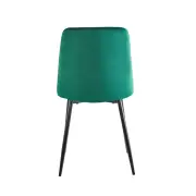 Krzesło tapicerowane zielony nogi czarny K5-FX 3